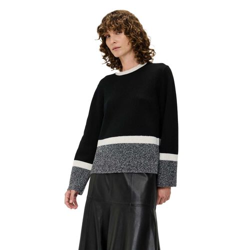 Veronika Maine Merino Colour Block Sweater